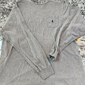 Gray Long Sleeve Men's Shirt